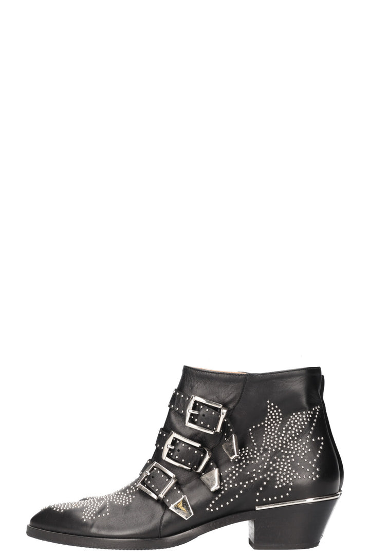 CHLOE Susanna Boots Black Silver