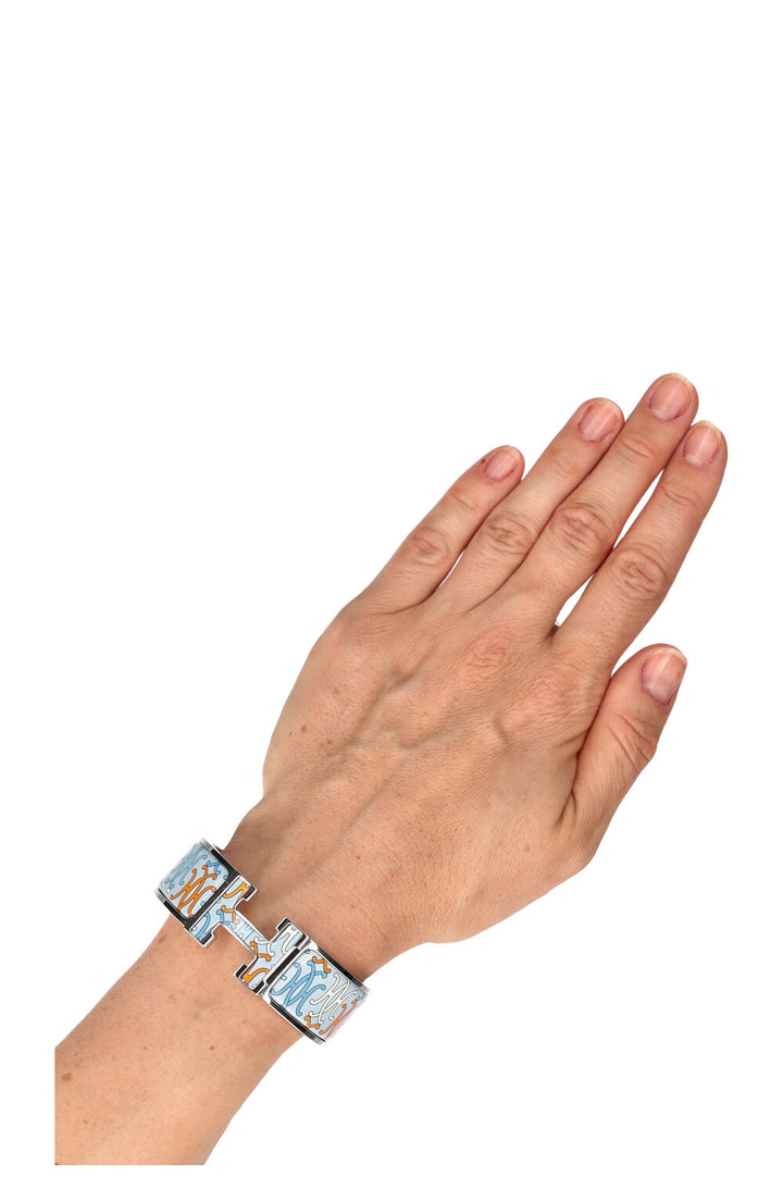HERMÈS Bracelet Clic H Large Imprimé H