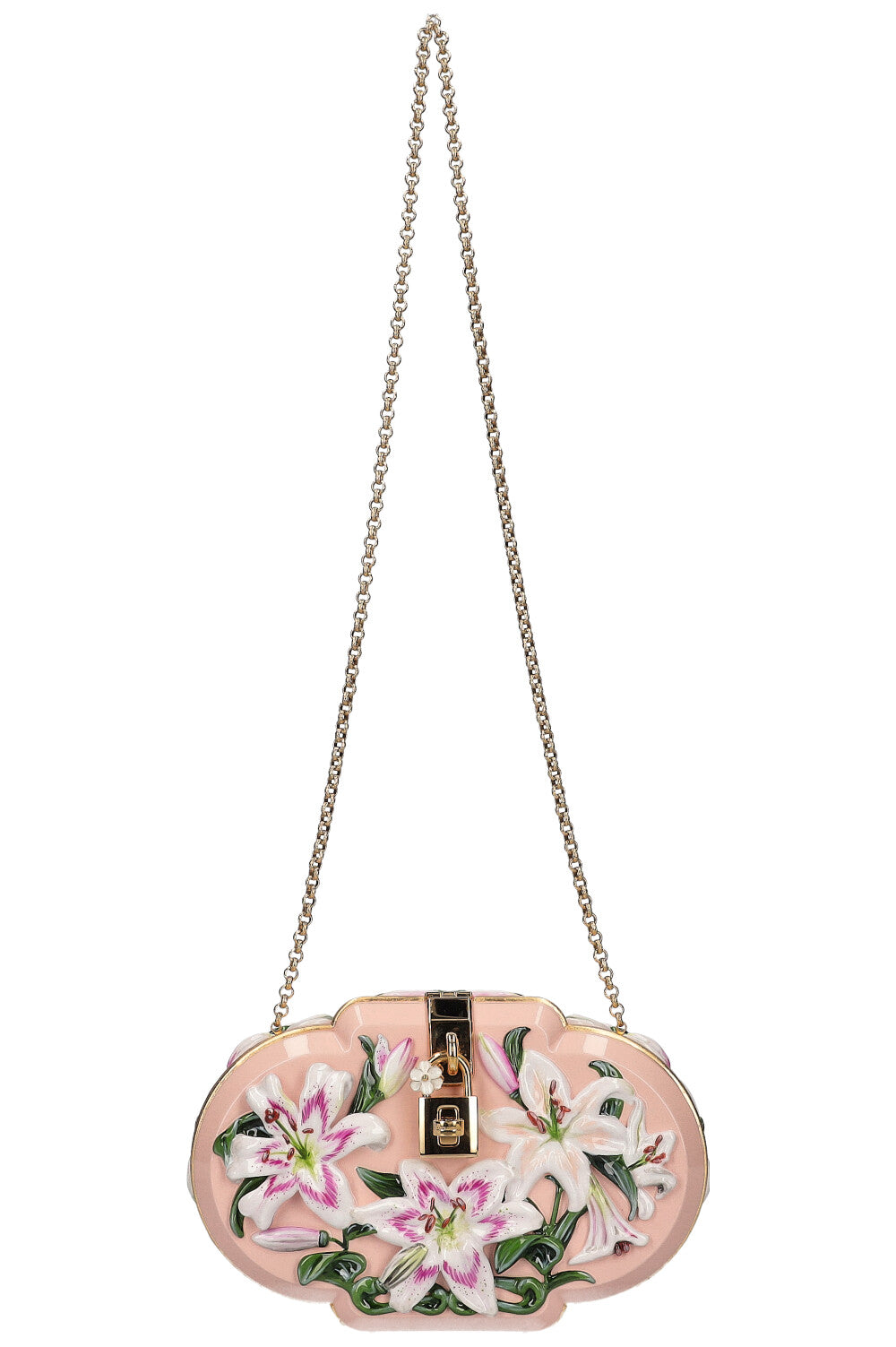 DOLCE&GABBANA Lilies Handpainted Clutch