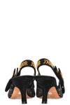 CHRISTIAN DIOR J'Adior Slingback Heels Gold Dots Black