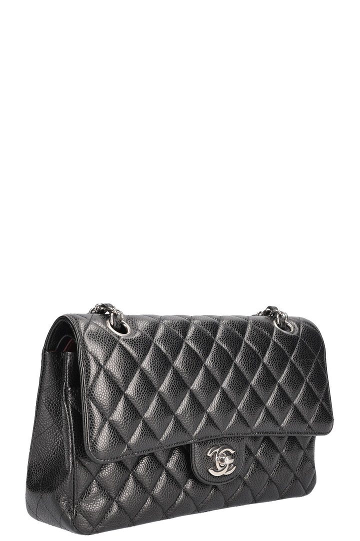 CHANEL Double Flap Bag Caviar Black