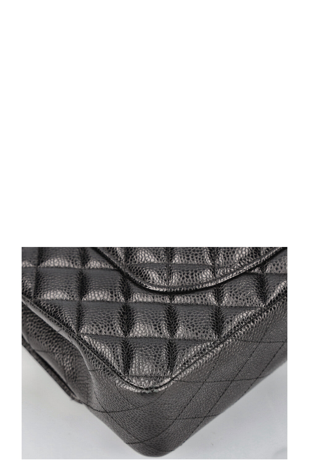 CHANEL Double Flap Bag Caviar Black