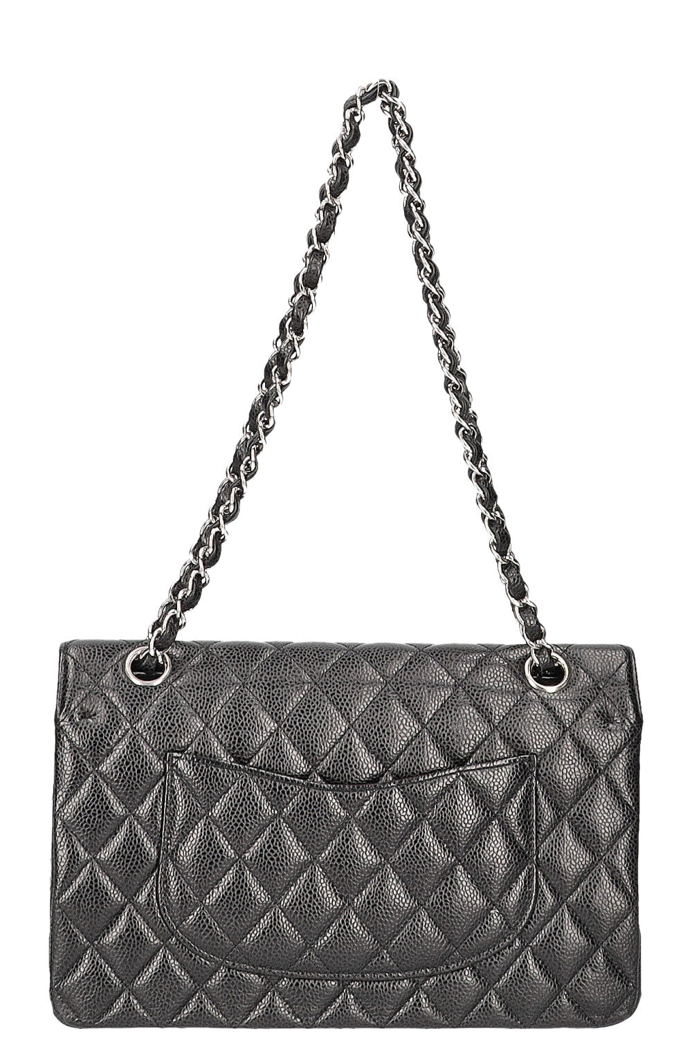 CHANEL Double Flap Bag Caviar Black