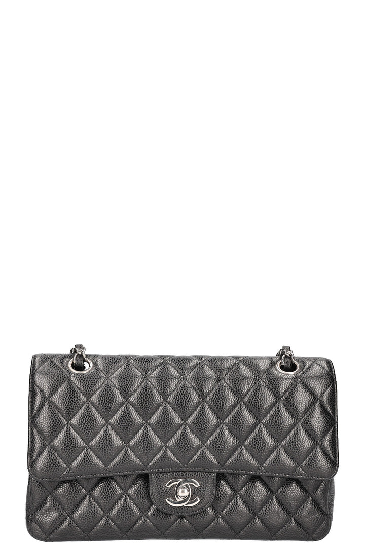 CHANEL Double Flap Bag Caviar Black