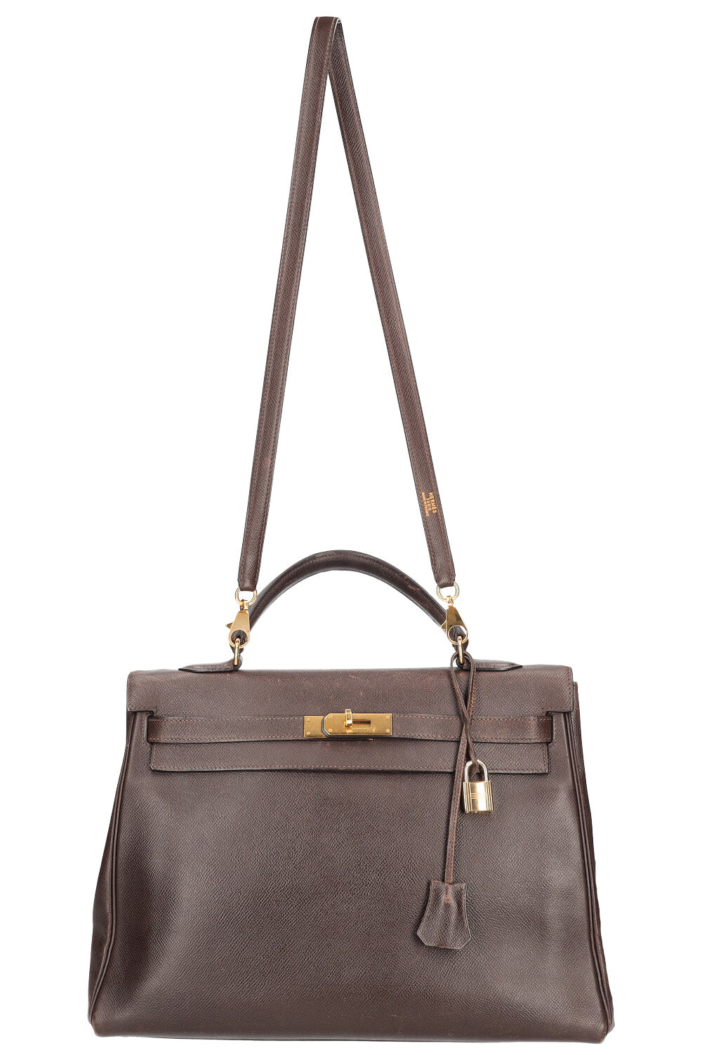 HERMÈS Kelly 35 Courchevel Brown – REAWAKE