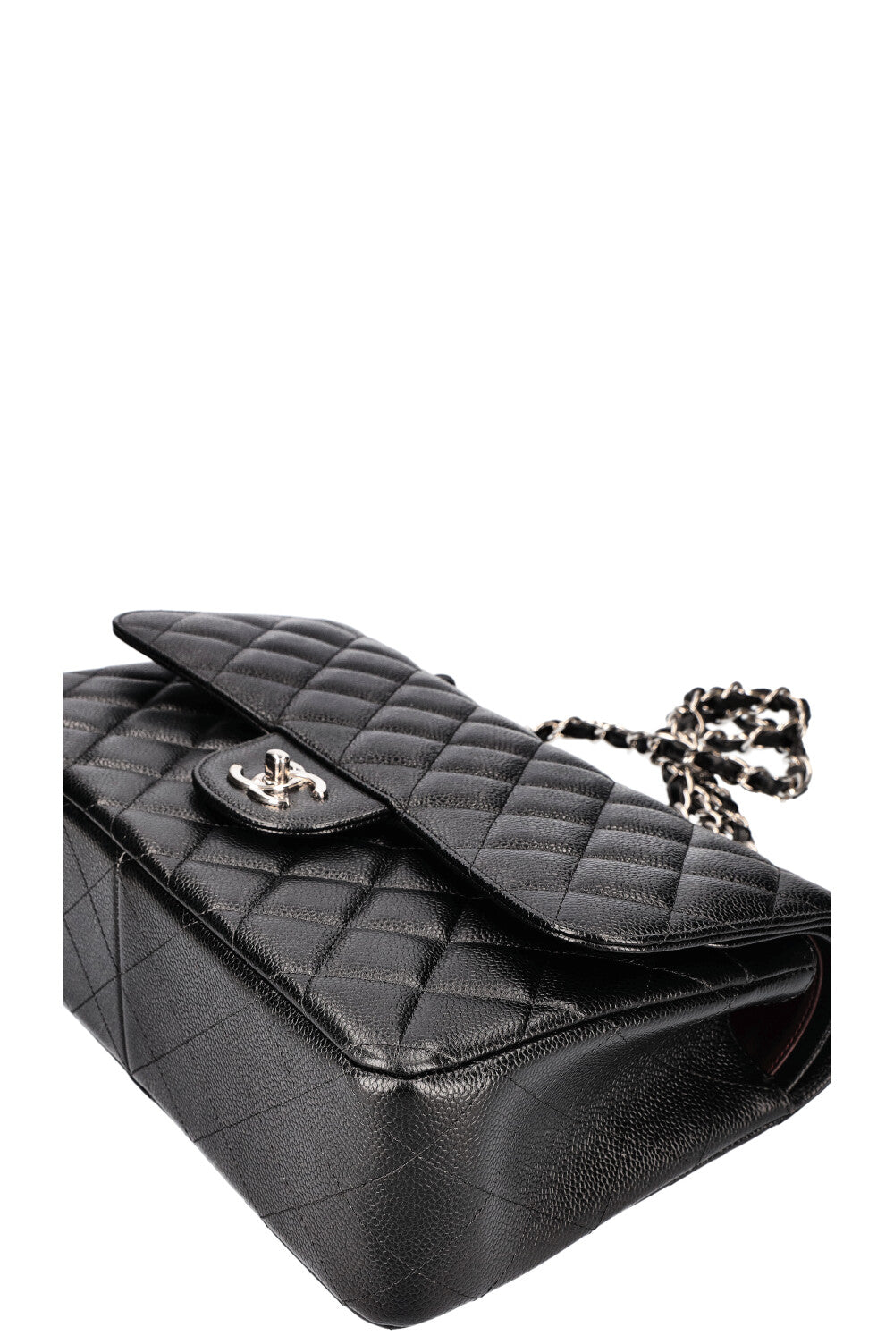 CHANEL Double Flap Bag Caviar Large Black