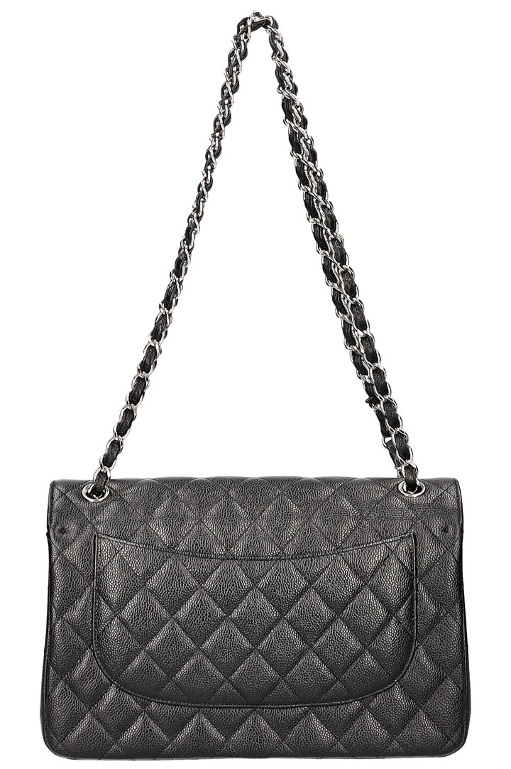 CHANEL Double Flap Bag Caviar Large Black