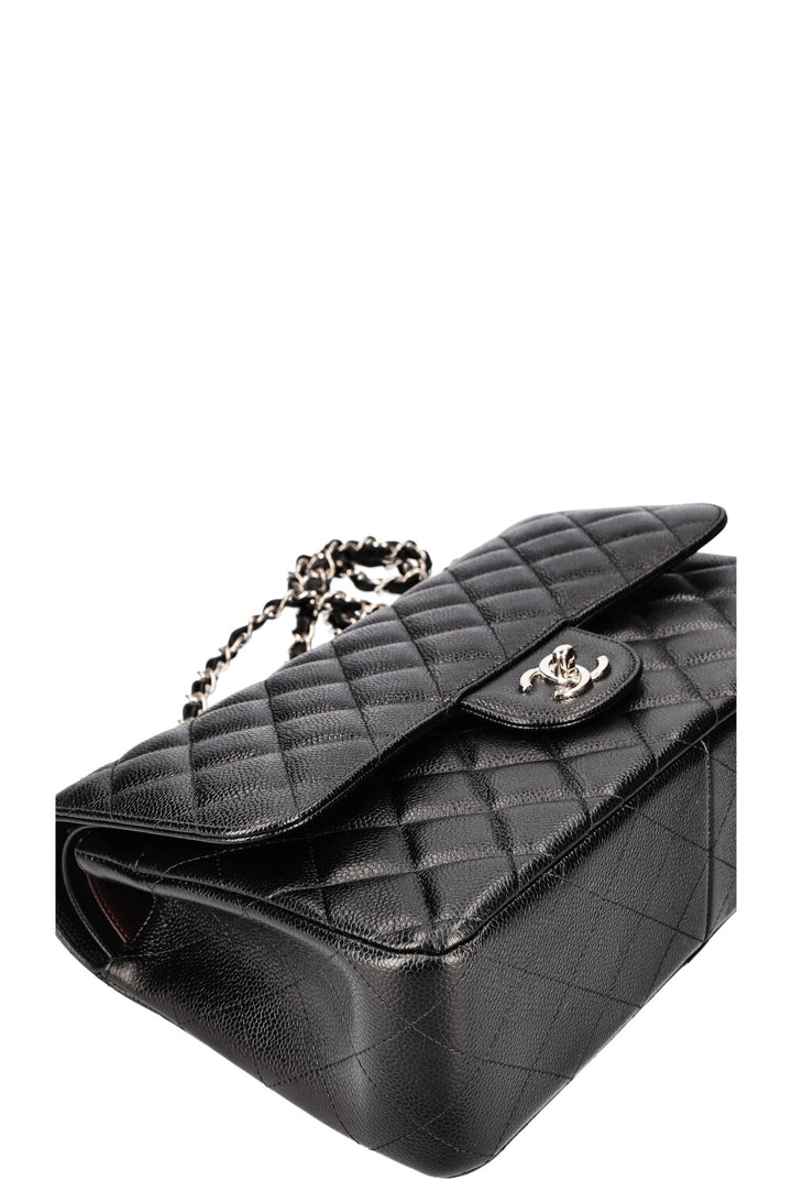 CHANEL Double Flap Bag Caviar Large Black