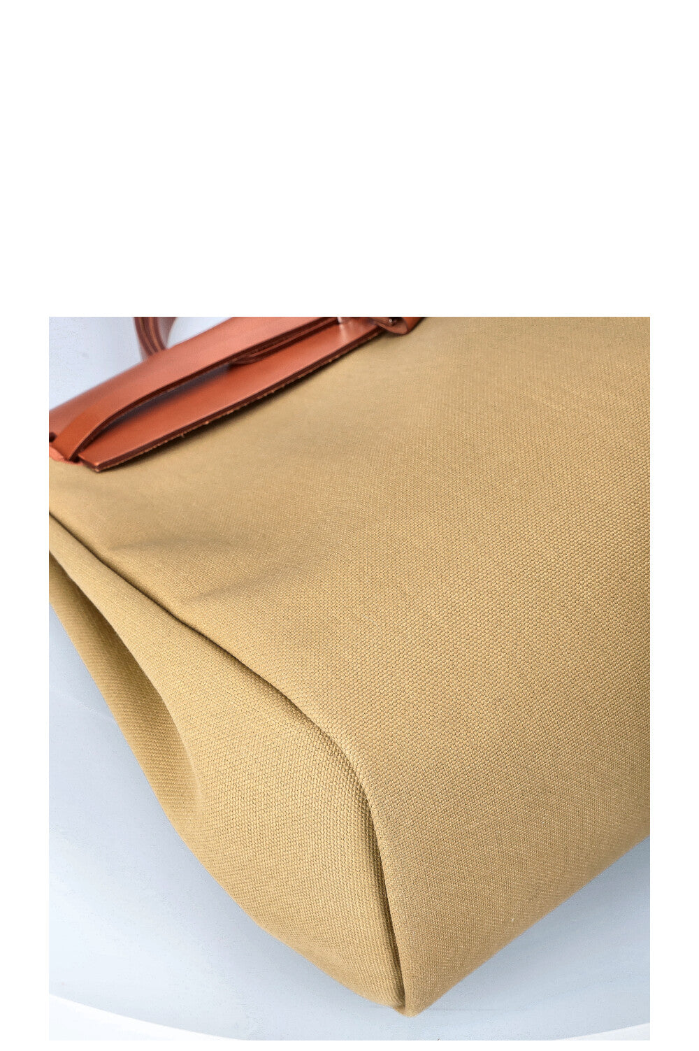 HERMÈS Herbag Zip 39 Toile Officier Green-Beige