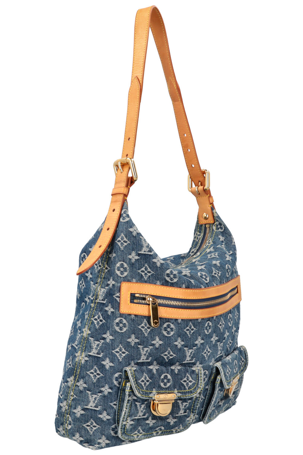 LOUIS VUITTON Sac Baggy GM Denim Bleu