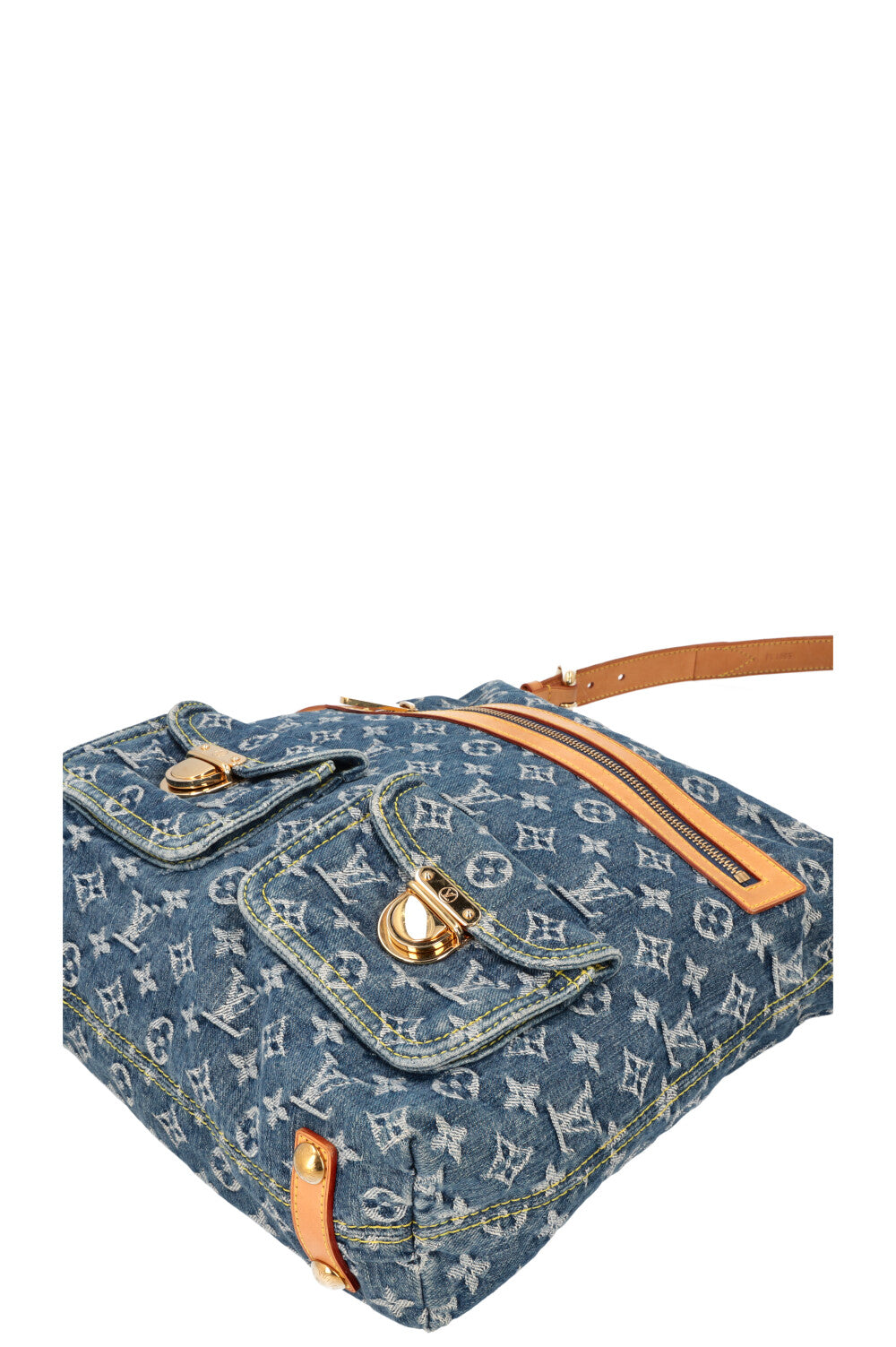 LOUIS VUITTON Sac Baggy GM Denim Bleu