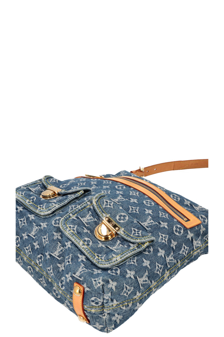 LOUIS VUITTON Sac Baggy GM Denim Bleu