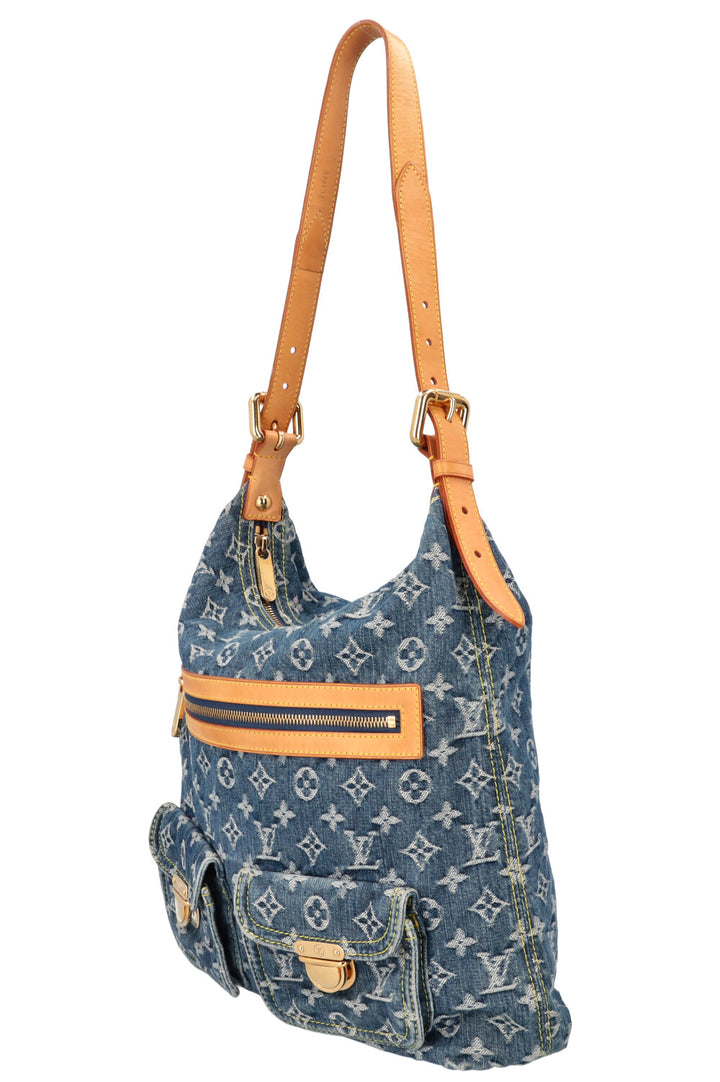 LOUIS VUITTON Sac Baggy GM Denim Bleu