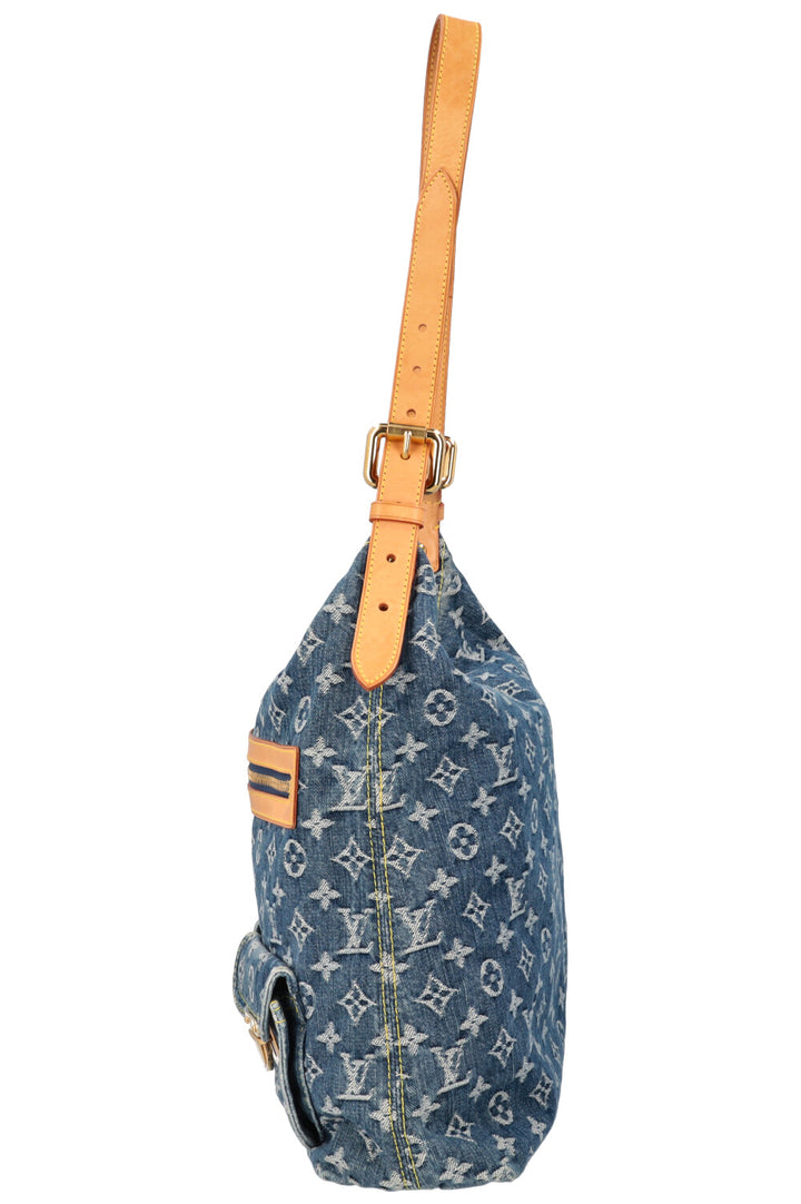 LOUIS VUITTON Sac Baggy GM Denim Bleu