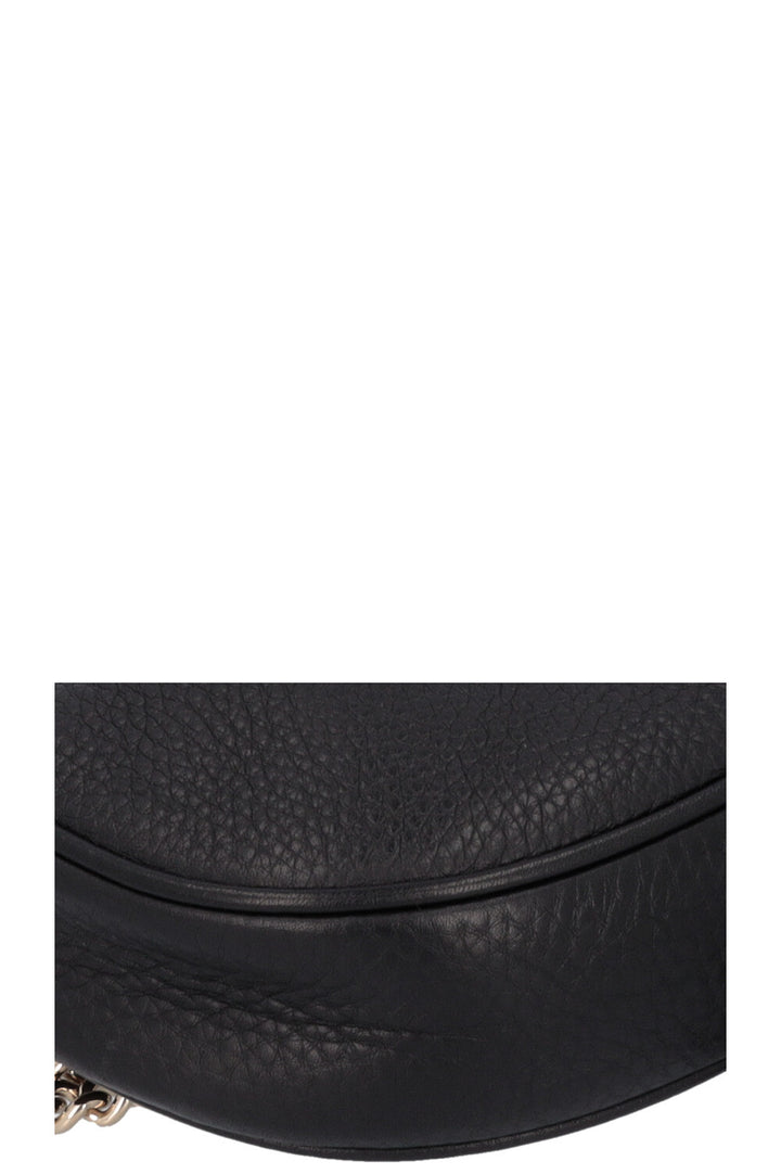 GUCCI Disco Round Tassel Crossbody Bag Black