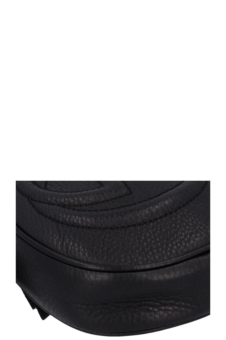 GUCCI Disco Round Tassel Crossbody Bag Black