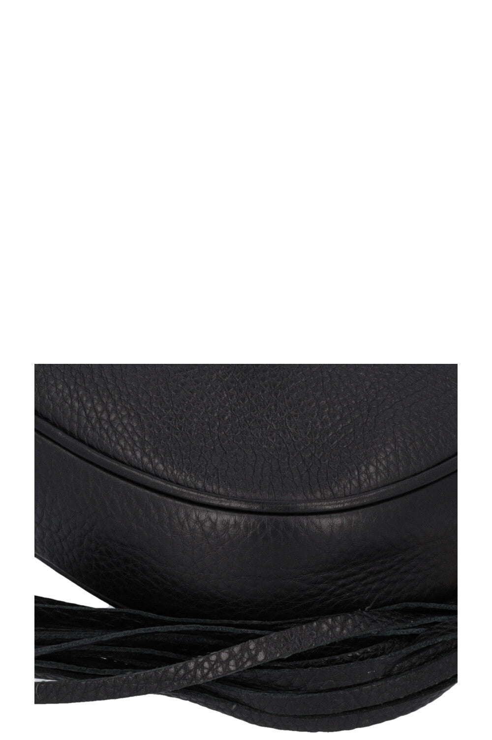 GUCCI Disco Round Tassel Crossbody Bag Black