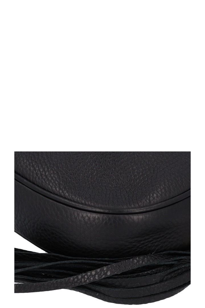 GUCCI Disco Round Tassel Crossbody Bag Black