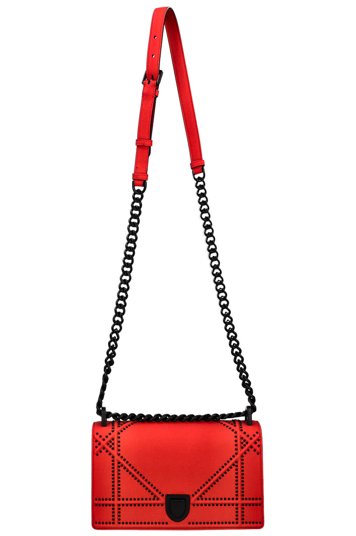 CHRISTIAN DIOR Diorama Handbag Matte Red 