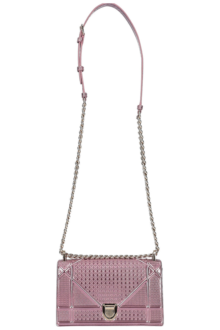 CHRISTIAN DIOR Diorama Bag Metallic Pink