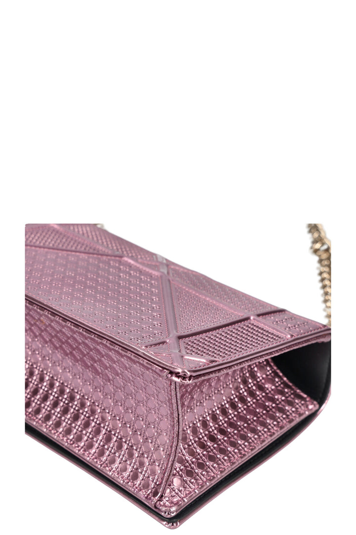 CHRISTIAN DIOR Diorama Bag Metallic Pink