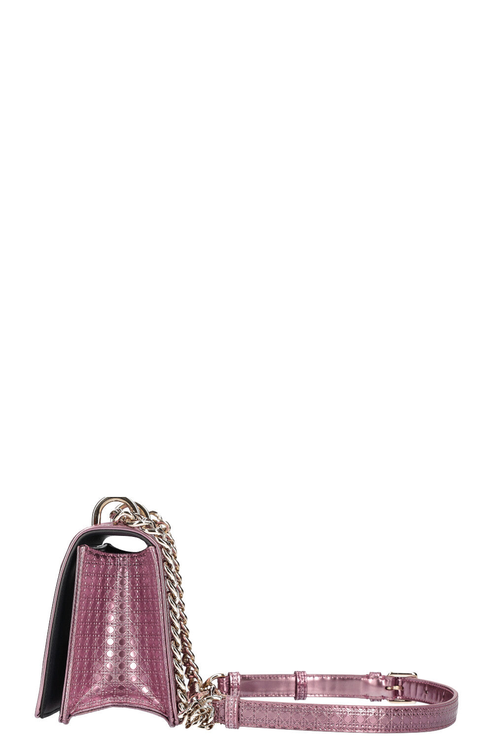 CHRISTIAN DIOR Diorama Bag Metallic Pink