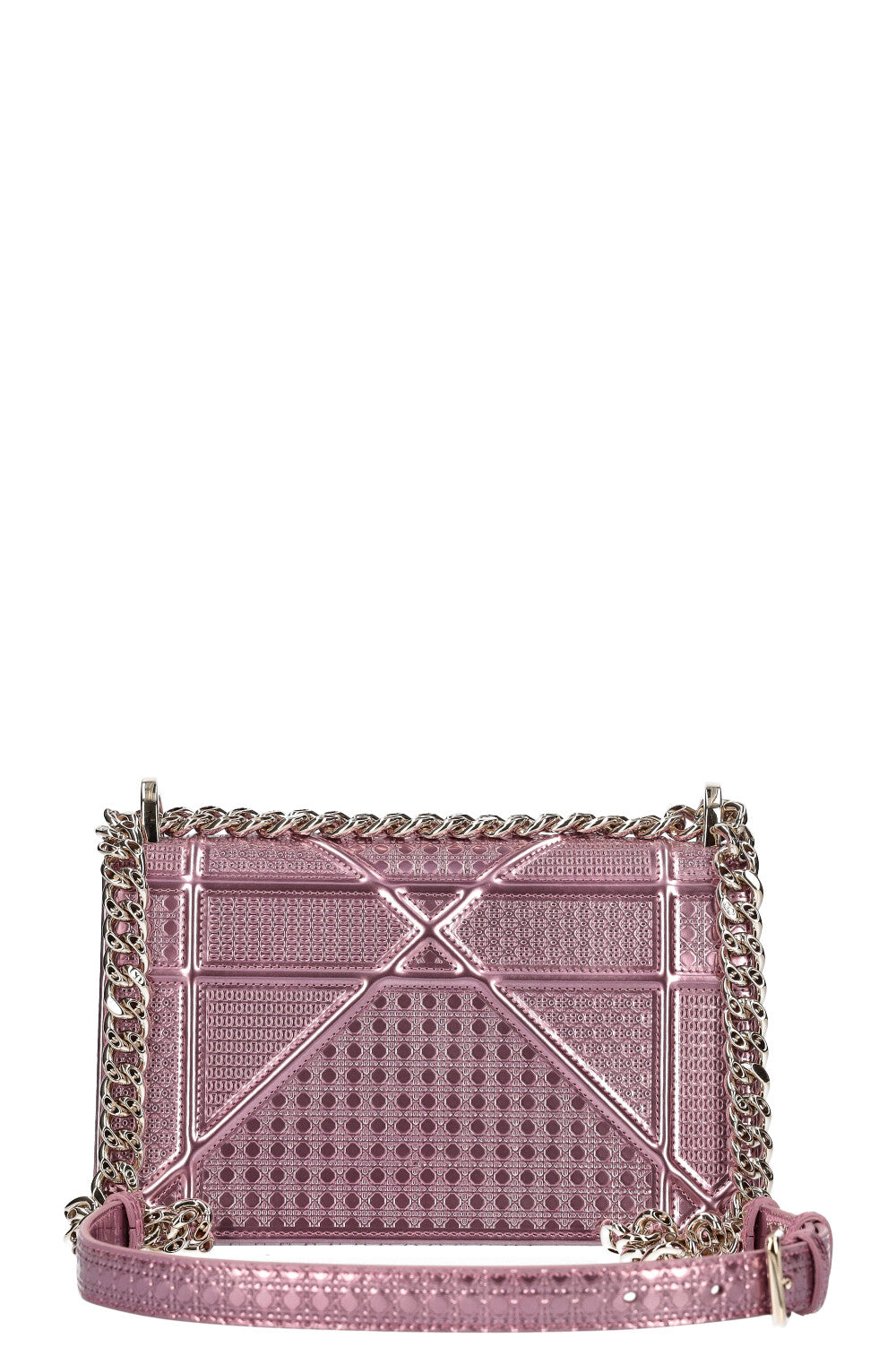 CHRISTIAN DIOR Diorama Bag Metallic Pink