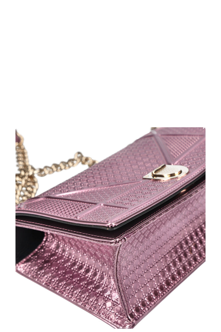 CHRISTIAN DIOR Diorama Bag Metallic Pink