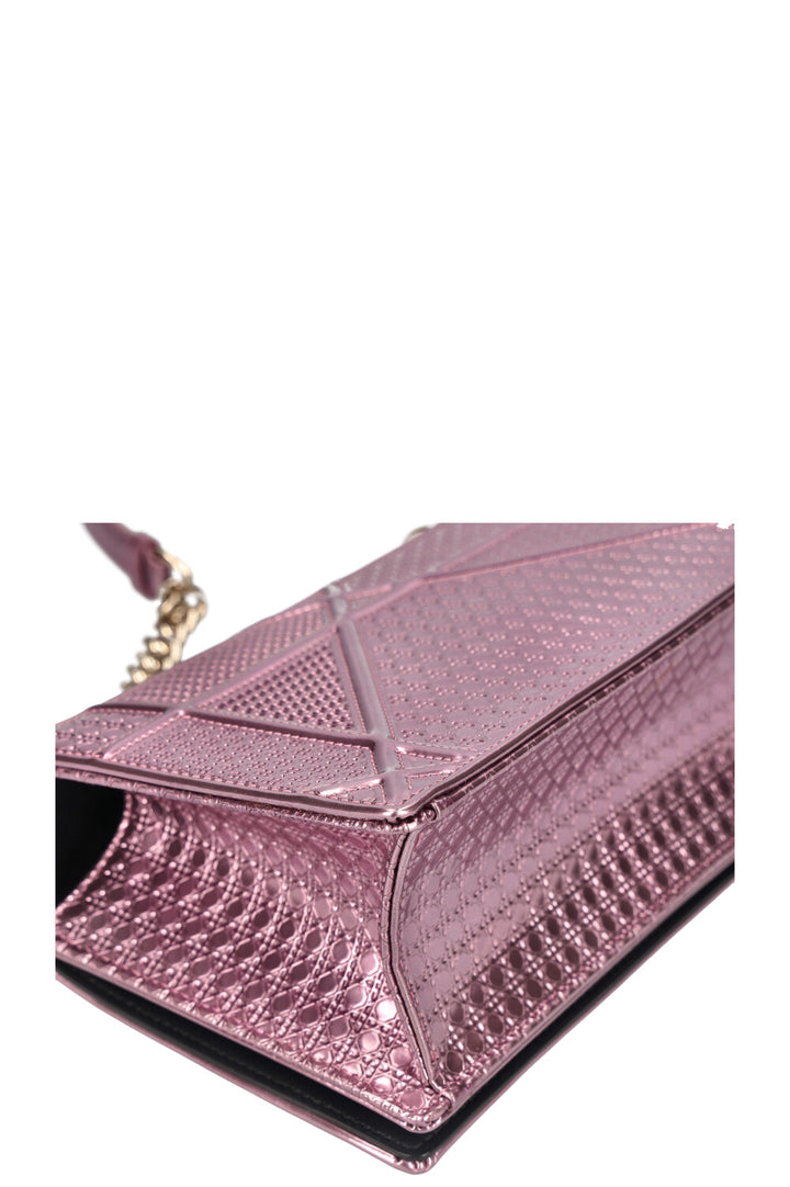 CHRISTIAN DIOR Diorama Bag Metallic Pink