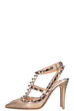 VALENTINO Rockstud Heels Gold