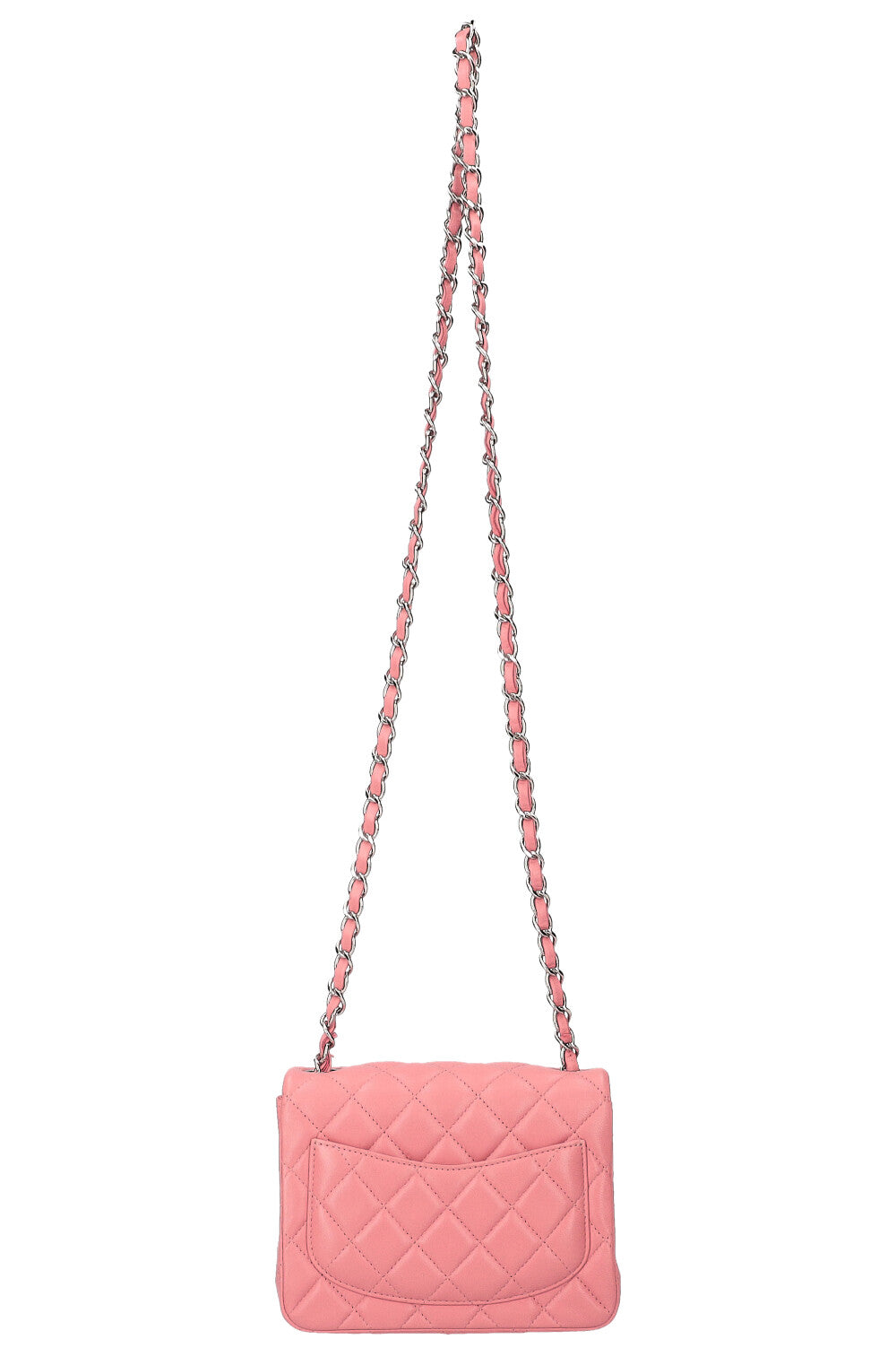 CHANEL Mini sac à rabat carré Rose