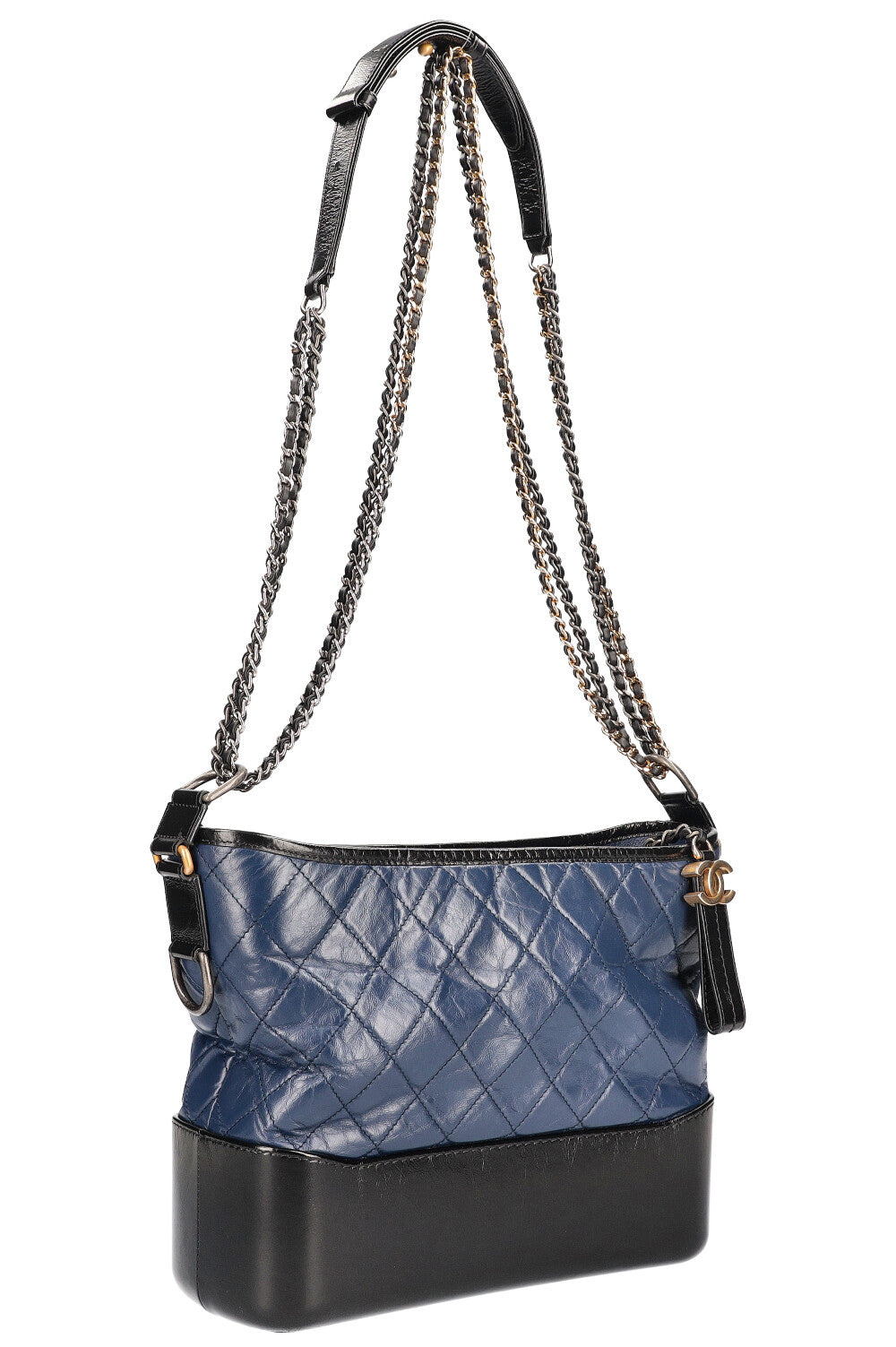 CHANEL Gabrielle Medium Blue and Black