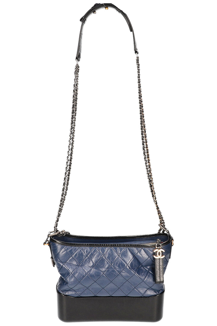 CHANEL Gabrielle Medium Blue and Black