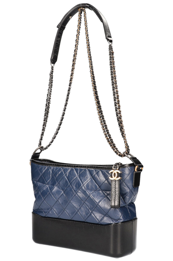 CHANEL Gabrielle Medium Blue and Black