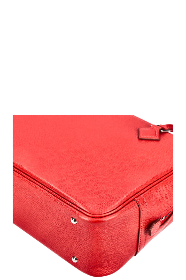 HERMÈS Plume 21 Epsom Rouge