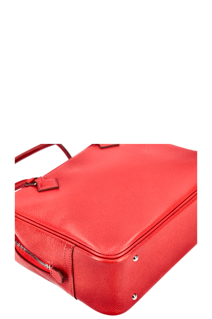 HERMÈS Plume 21 Epsom Rouge