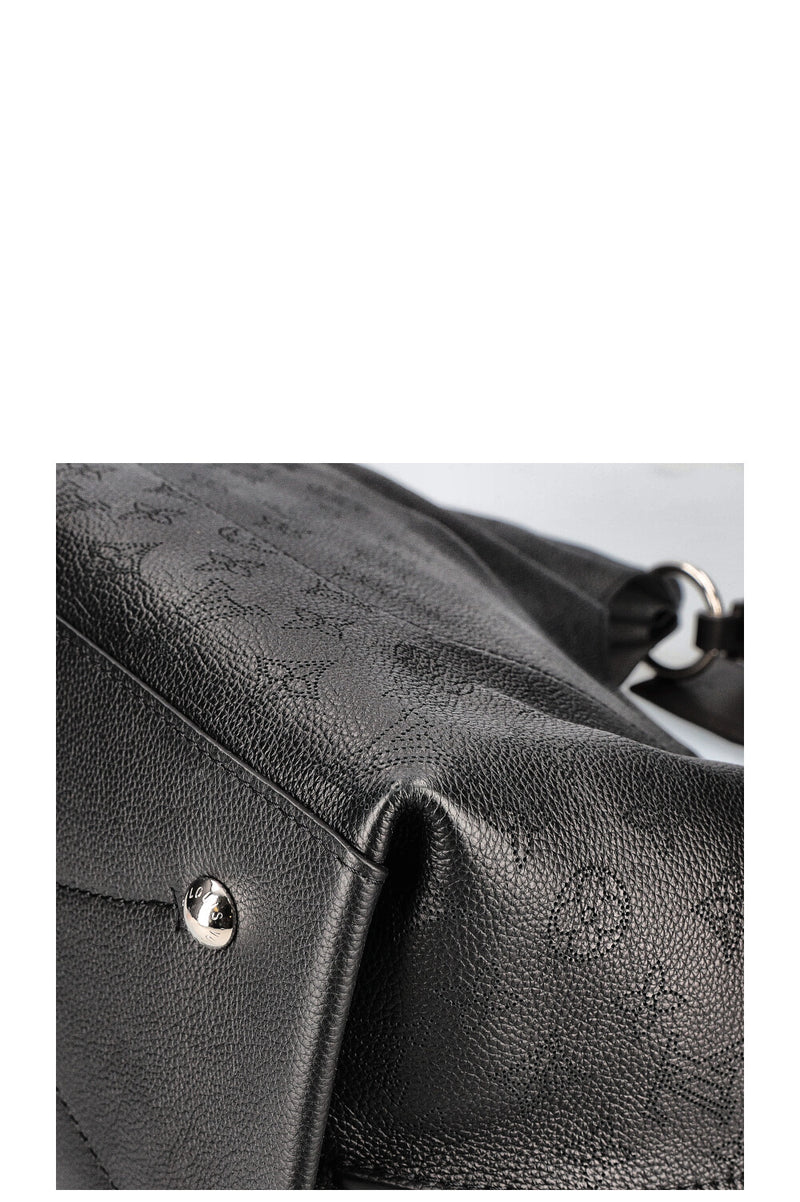 LOUIS VUITTON Mahina Carmel Hobo Bag Black