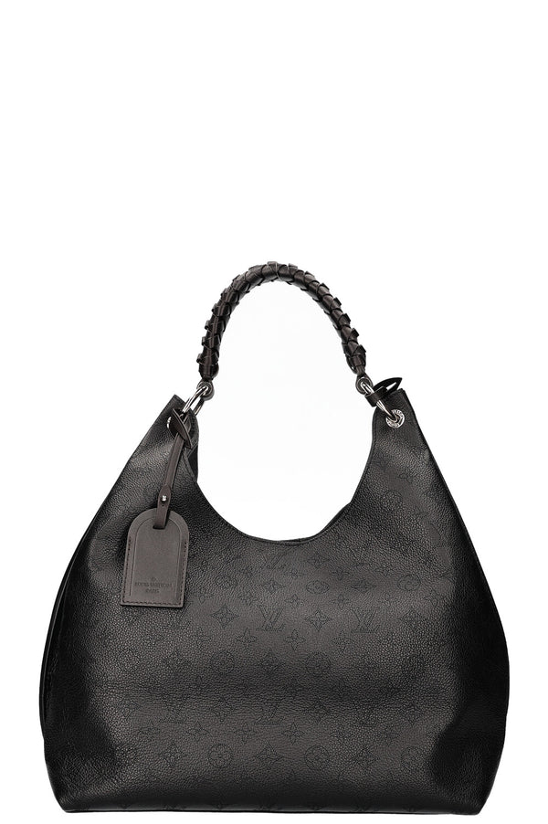 LOUIS VUITTON Mahina Carmel Hobo Bag Black