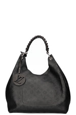 LOUIS VUITTON Mahina Carmel Hobo Bag Black