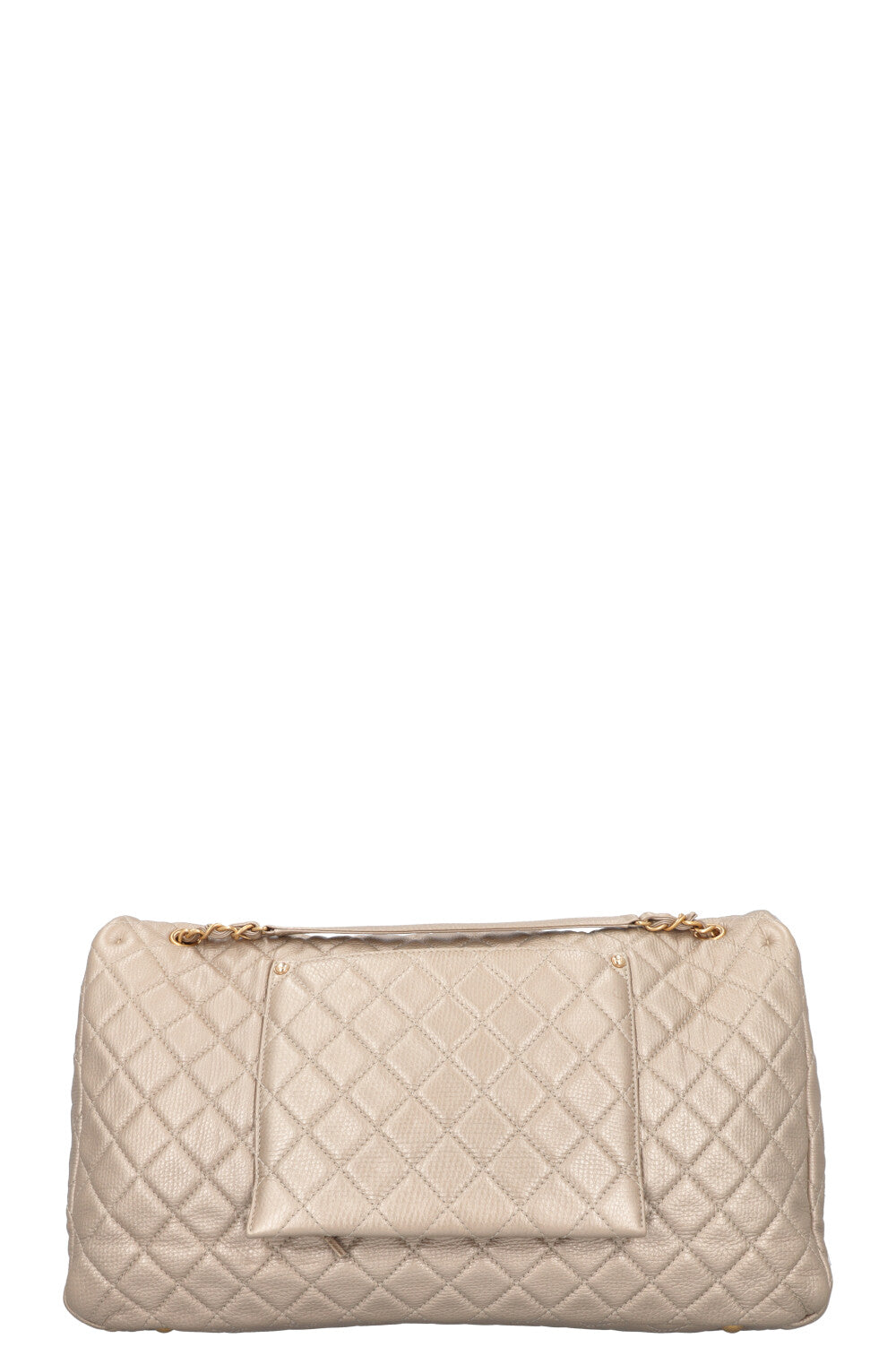 CHANEL XXL Airline Classic Flap Bag Gold