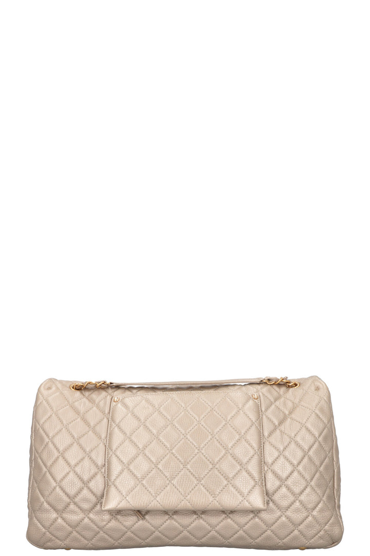 CHANEL XXL Airline Classic Flap Bag Gold