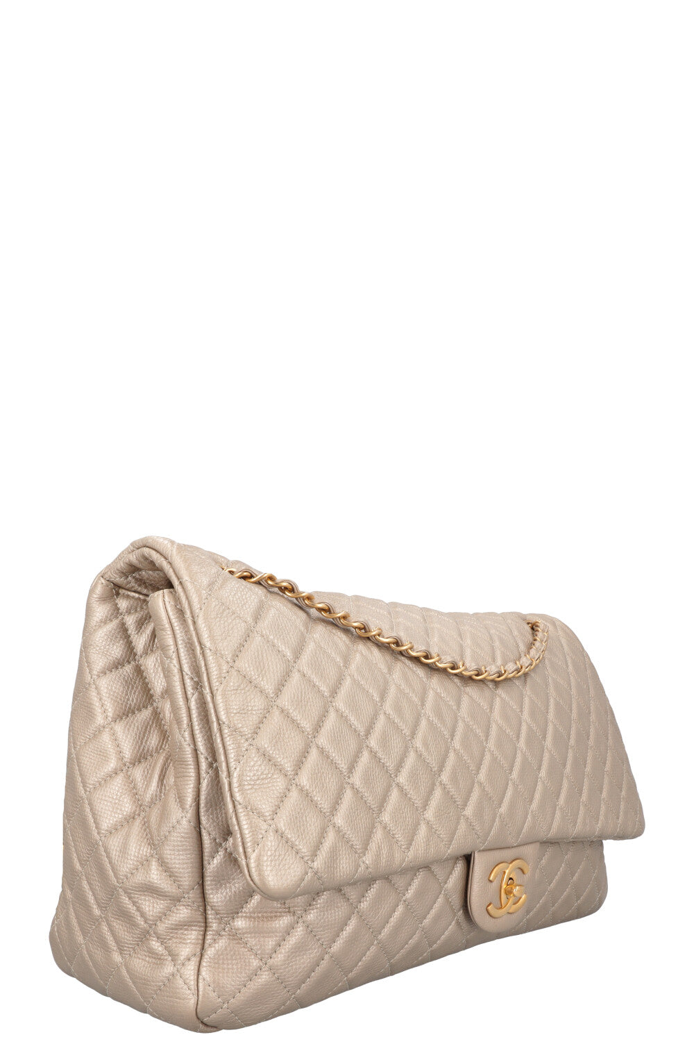 CHANEL XXL Airline Classic Flap Bag Gold