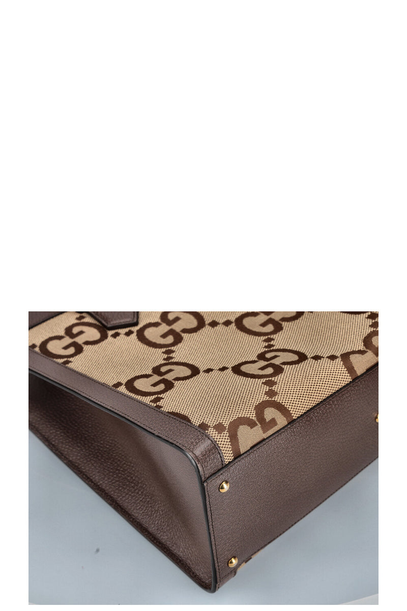 GUCCI Diana Bag Jumbo GG Canvas Brown