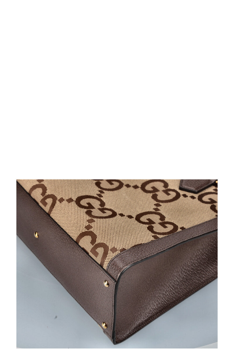 GUCCI Diana Bag Jumbo GG Canvas Brown