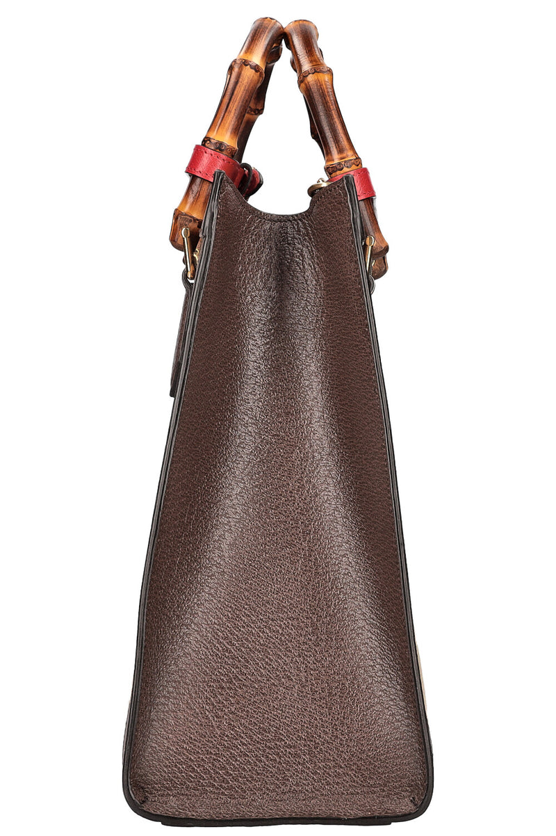 GUCCI Diana Bag Jumbo GG Canvas Brown
