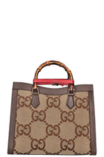 GUCCI Diana Bag Jumbo GG Canvas Brown
