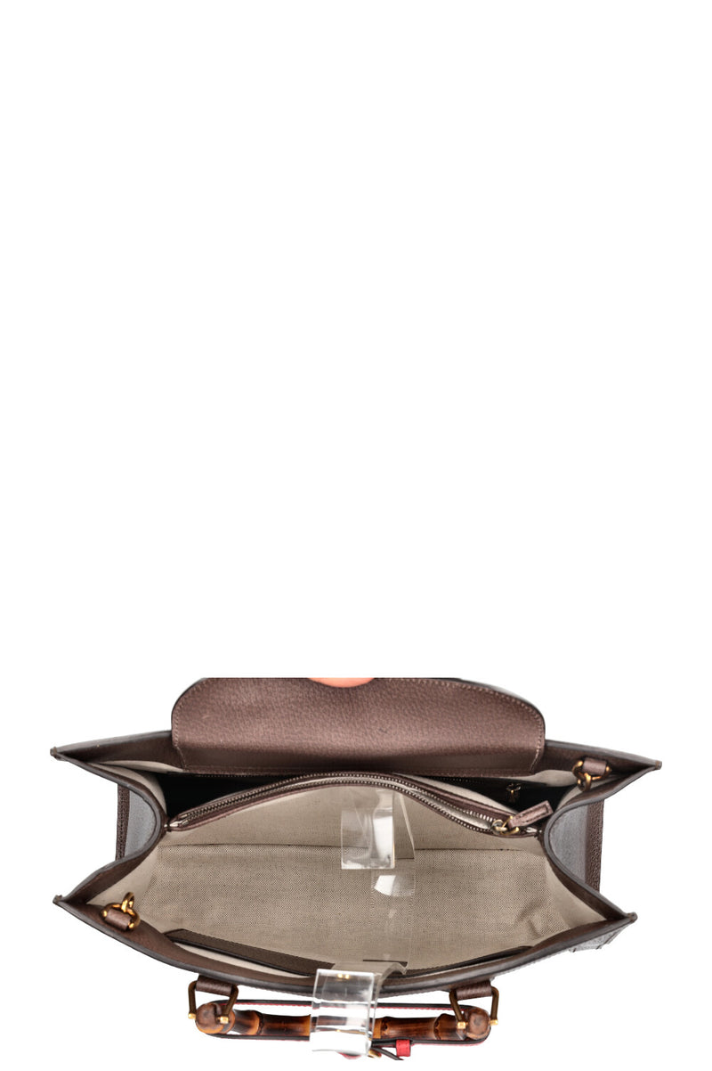 GUCCI Diana Bag Jumbo GG Canvas Brown