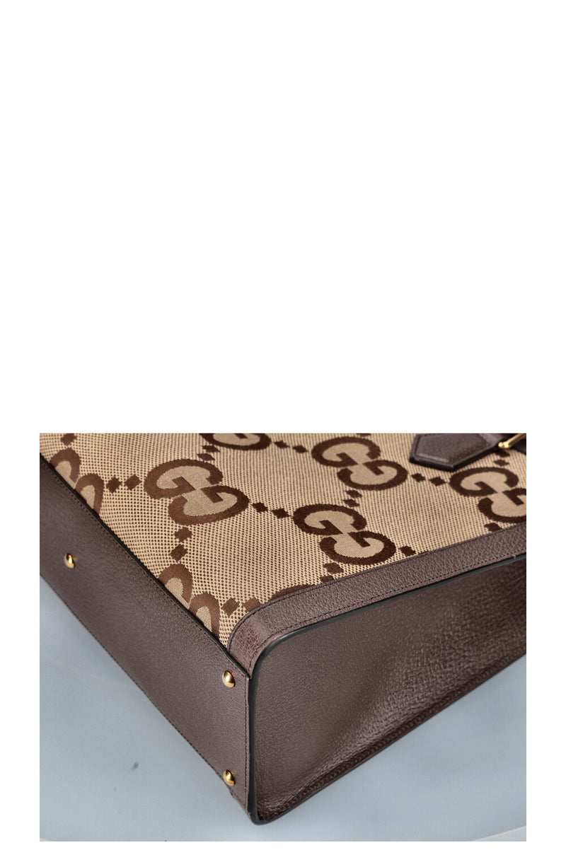 GUCCI Diana Bag Jumbo GG Canvas Brown