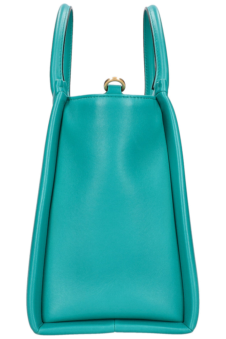 VALENTINO Roman One Stud Tote Bag Emerald