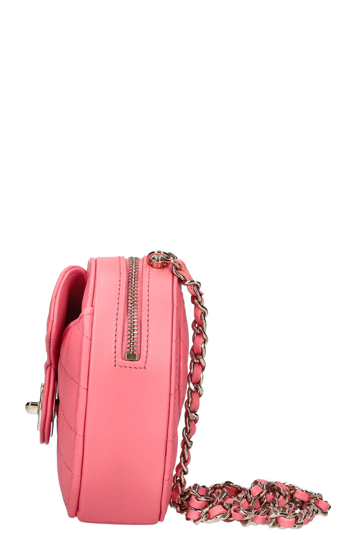 CHANEL In Love Heart Bag Small Pink